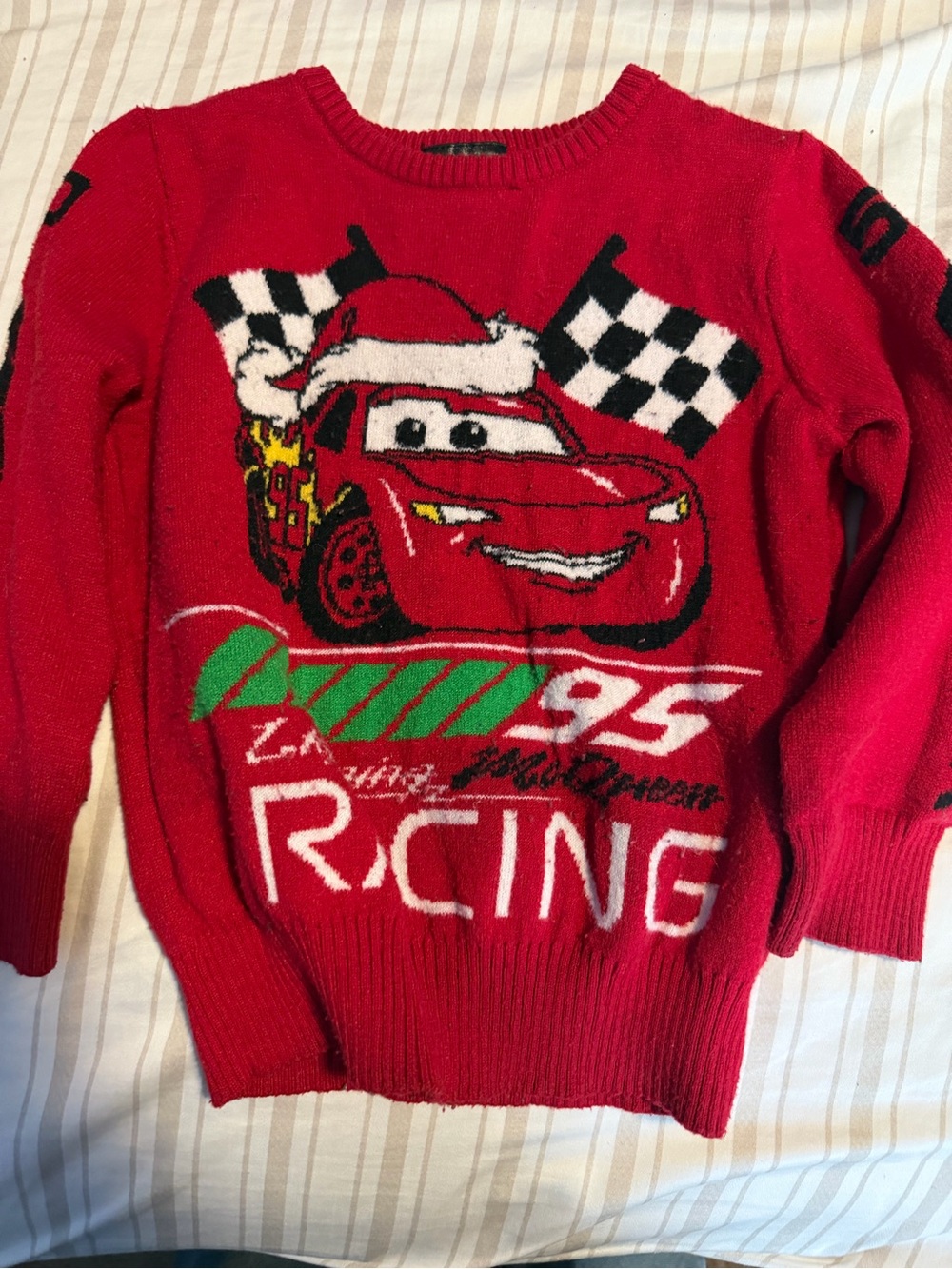 Disney Red Lightning McQueen Racing Sweater
